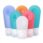 Silicone travel bottles for liquids