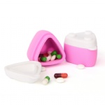 Silicone travel pill case