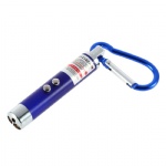 LED Lazer 3 in 1 Mini Red Laser Pointer 2 LED Flashlight UV Torch With Keychain