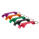 Colorful Aluminum Alloy Keyring Keychain Anti-slip Can Lid Screw Opener Durable Mini Soda Beer Bottle Cap Opener Tool