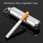 Portable Mini Cigarette Case Aluminum alloy Cigarette Case With Keychain Storage Boxes For Cigarette Drug Pills