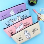 Canvas Pencil Case Cute Kawaii Cat Pencil Bag