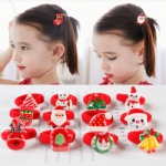 Christmas Hair Strings Snowman kids Children's Elastic Hair Adornment hair bands