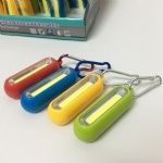 LED Flashlight Advertising Gift Lamp Plastic 7 Key Ring LED Mini Backpack Hanging Lamp Keychain