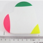 Customized logo printed heart shape triangle fluorescent pen marking Highlight Marker Color Pens