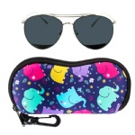 Custom logo Neoprene Eyeglasses Protector Container Cases Skating Sunglasses Storage Pouches Cloth Glasses Carry Bag