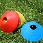Custom logo Soccer Training Sign Dish Pressure Resistant Cones Marker Discs Marker Bucket PVC Sports Accessories