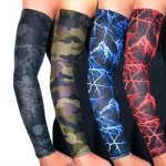 Custom logo Quick Dry UV Protection Running Arm Sleeves Basketball Elbow Pad Fitness Arm guards Sports Cycling Arm Warmers wrist