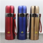 Custom Logo Vacuum Insulation Water Bullet Bottle Stainless Steel Thermos Cups Portable Outdoor Bottle