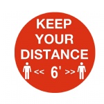 Social Keep Away Stickers Floor Decals Non Slip Safety Tips Keep Distance Sticker for Keeping a Safe Distance