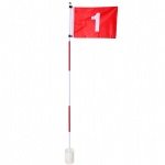 Custom Logo Golf Hole Pole Cup Flag Stick 5 Section Golf Putting Green Flagstick Golf Flag Flagpole Golf Hole Golf Training Equipment