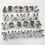 Stainless Steel Alphabet Letter Cookie Cutters Mold Biscuit Number Cutter Set Cake Decorating Moulds Fondant Cutter Set