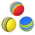 Custom Logo Practice Golf Ball Urethane Ball Training Practice Golf Colorful Rainbow Golf ball