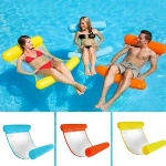 Custom Logo Summer Water Hammock Foldable Inflatable Row Air Mattress Swimming Pool Beach Floating Cushion Sleeping Bed Chair Water Sports