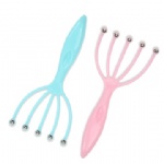 Head Massager Do Glowy Scalp Massager Steel Ball Massage Relaxation Five Finger Massager