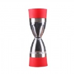 Custom Logo 2 in 1 Salt and Pepper Mill Hourglass Shape Spice Grinder Shaker Kitchen Gadgets Cooking Tools Dual Manual Pepper Grinder
