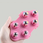 Seven Beads Roller Ball Body Massage Glove Anti-Cellulite Muscle Pain Relief Relax Massager for Neck Back Shoulder Buttocks Face Lift Tools