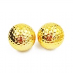 Golden Golf Ball Double Sandwich Ball Gold and Silver golf Ball