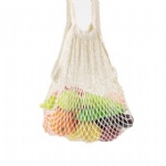 Custom Cotton Totes Shopping Bags foldable Mesh Net String Shopping Bag Reusable Shopping bags Fruit Storage Handbag